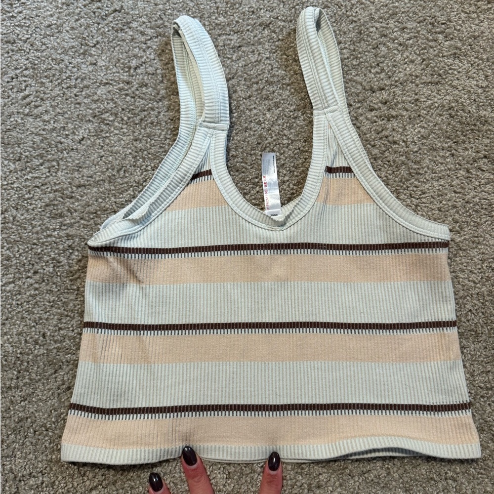 Stripped Cropped Tank from Urban Outfitters